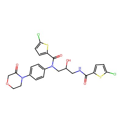 Chemical structure of Rivaroxaban Amide Dimer Impurity