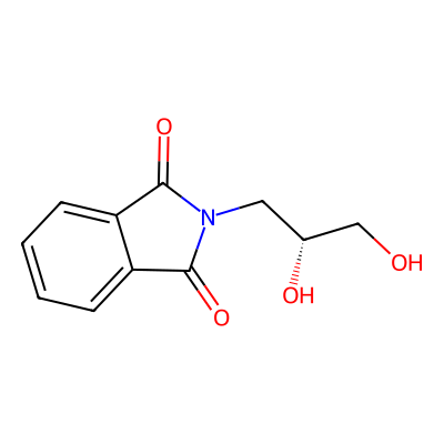 Chemical structure of Dihydroxypropyl phthalimide
