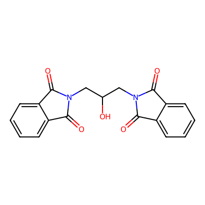 Chemical structure of 1,3-Bisphthalimide-2-hydroxy propane