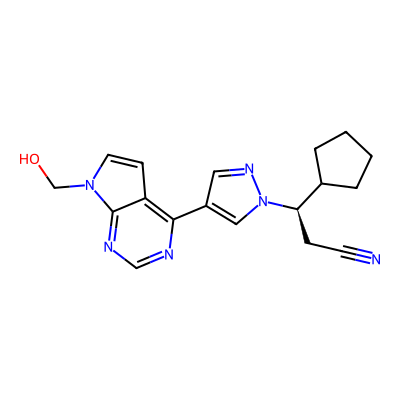 Chemical structure of Ruxolitinib N-Methanol