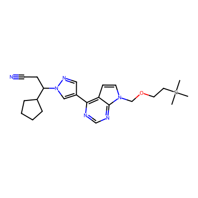Chemical structure of Ruxolitinib Acrylo pyrimidine Impurity