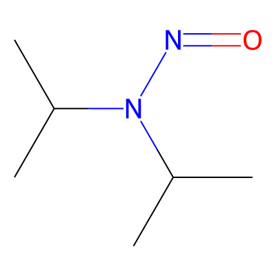 Chemical structure of N-Nitrosodiisopropylamine