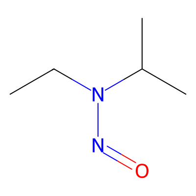 Chemical structure of N-Nitrosoethylisopropylamine