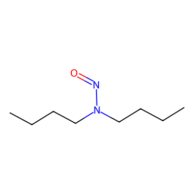 Chemical structure of N-Nitroso-di-n-butylamine