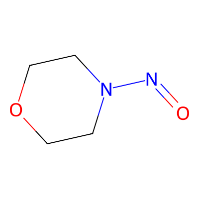 Chemical structure of N-Nitrosomorpholine