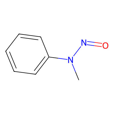 Chemical structure of N-Nitrosomethylphenylamine (NMPA)