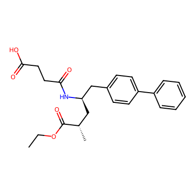 Chemical structure of (2S,4R)-Sacubitril