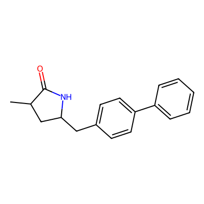 Chemical structure of Sacubitril Lactam