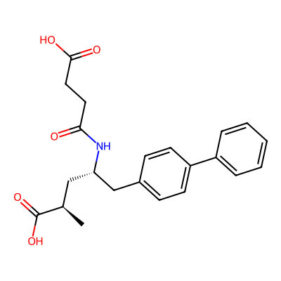 Chemical structure of Sacubitril Diacid Impurity