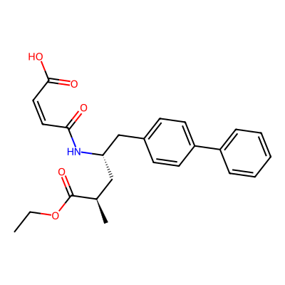 Chemical structure of Sacubitril Maleic Acid (Z-Isomer)