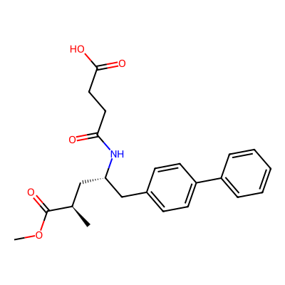 Chemical structure of Sacubitril Methyl Ester