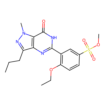 Chemical structure of Sildenafil Methyl Sulfonate Ester Impurity