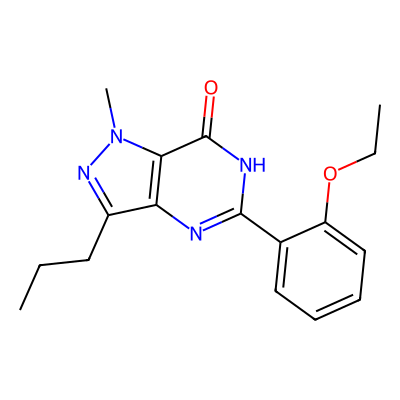 Chemical structure of Sildenafil Lactam Impurity