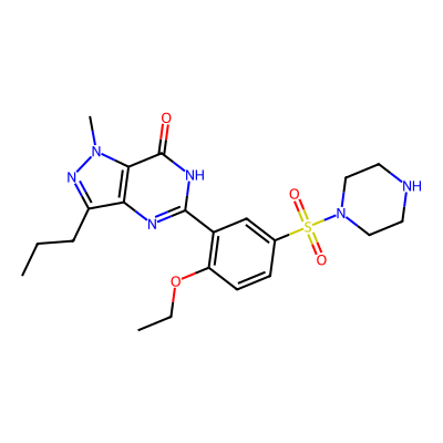Chemical structure of N-Desmethyl Sildenafil Impurity