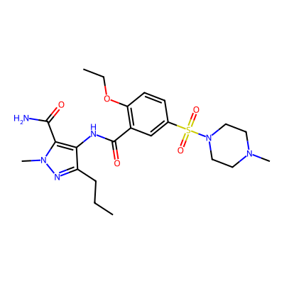 Chemical structure of Sildenafil Impurity 1