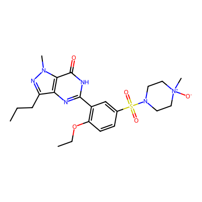 Chemical structure of Sildenafil N-Oxide Impurity