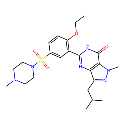 Chemical structure of Sildenafil Impurity A