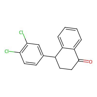 Chemical structure of Sertraline impurity F