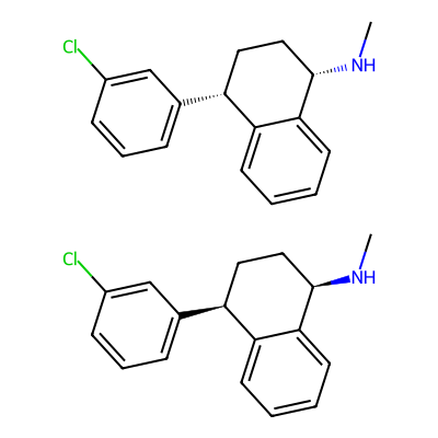 Chemical structure of Sertraline impurity D