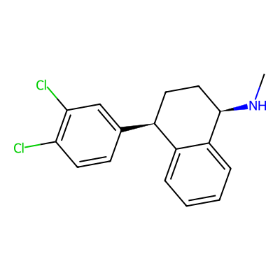 Chemical structure of Sertraline Hydrochloride Impurity G (Freebase)