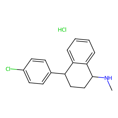 Chemical structure of Sertraline impurity C