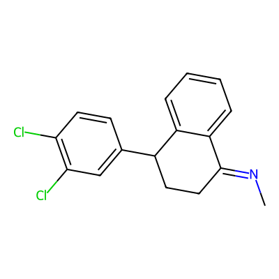 Chemical structure of Sertraline Impurity A