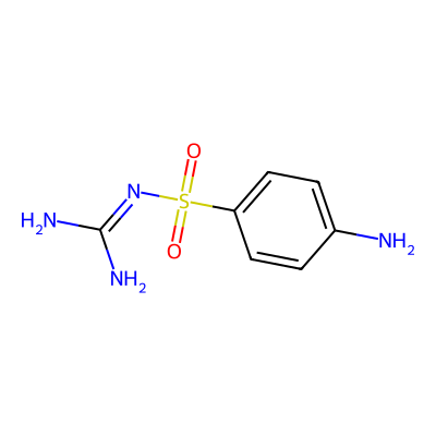 Chemical structure of Sulfaguanidine