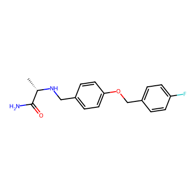 Chemical structure of 4-Fluoro Safinamide