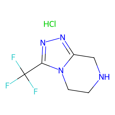 Chemical structure of Sitagliptin Triazole Impurity