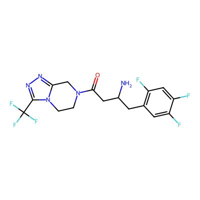 Chemical structure of Sitagliptin Racemate