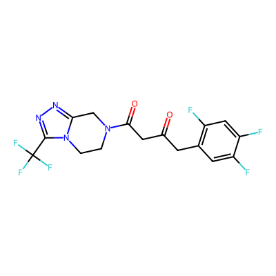 Chemical structure of Sitagliptin Ketoamide Impurity