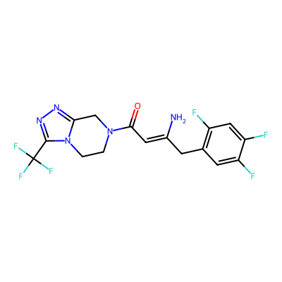 Chemical structure of Sitagliptin Enamine Impurity