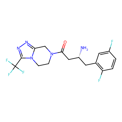 Chemical structure of Sitagliptin Impurity B