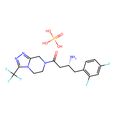 Chemical structure of Sitagliptin Impurity C