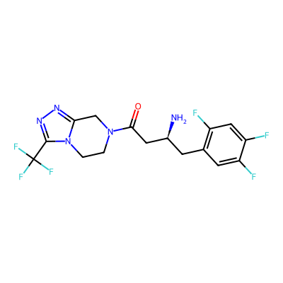 Chemical structure of Sitagliptin S-Isomer