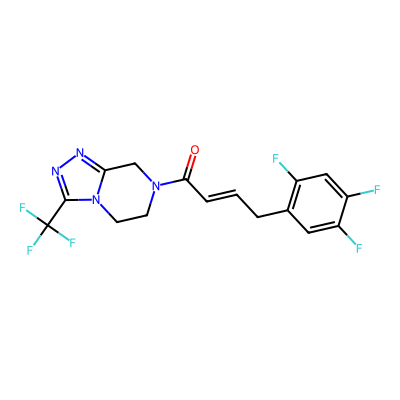 Chemical structure of Sitagliptin Phenylcrotonyl Analog