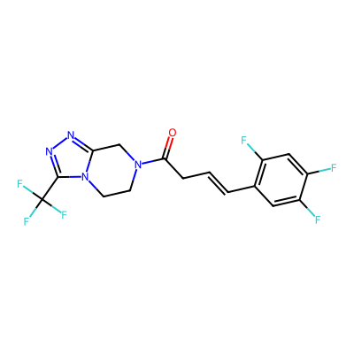 Chemical structure of Sitagliptin Styrylacetyl Analog