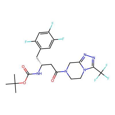 Chemical structure of Sitagliptin N-Boc Impurity