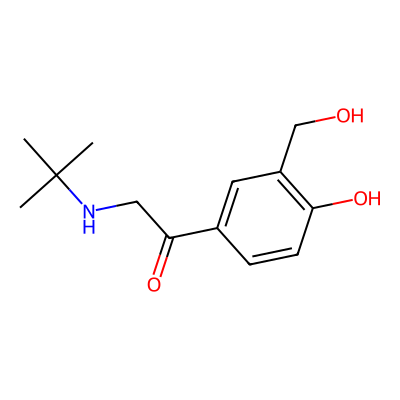 Chemical structure of Salbutamol Ketone Impurity J