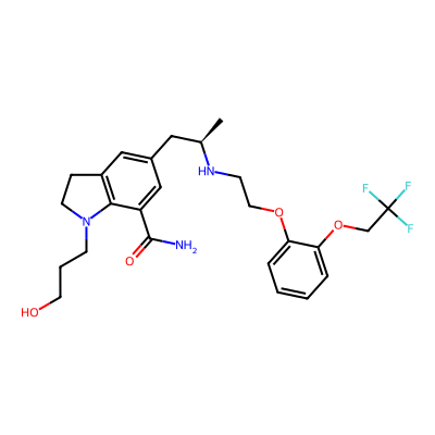 Chemical structure of Silodosin