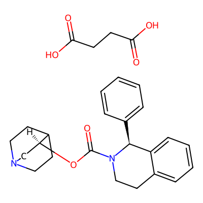 Chemical structure of Solifenacin Succinate