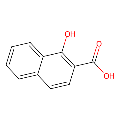 Chemical structure of Salmeterol Hydroxynaphthoic Acid Impurity
