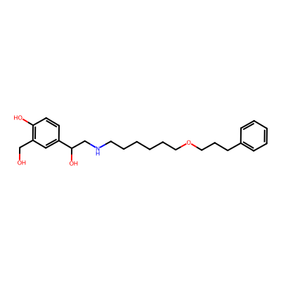 Chemical structure of Salmeterol Xinafoate Impurity C