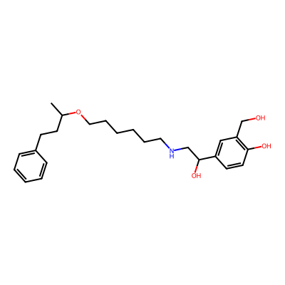 Chemical structure of Salmeterol Xinafoate Impurity E