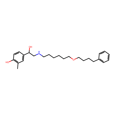 Chemical structure of Salmeterol EP Impurity F