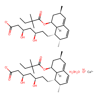 Chemical structure of Tenivastatin Calcium Hydrate