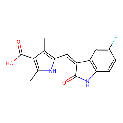 Chemical structure of Sunitinib Aldehyde Impurity