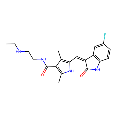 Chemical structure of Sunitinib Des-Ethyl Impurity