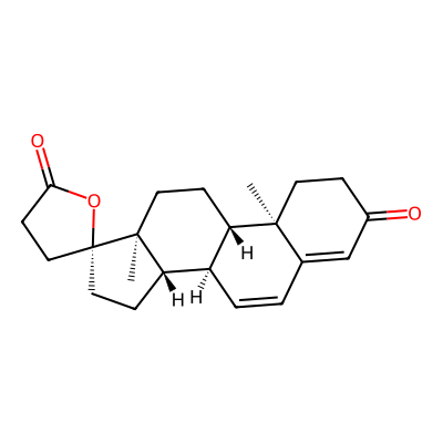 Chemical structure of Spironolactone Related Compound A