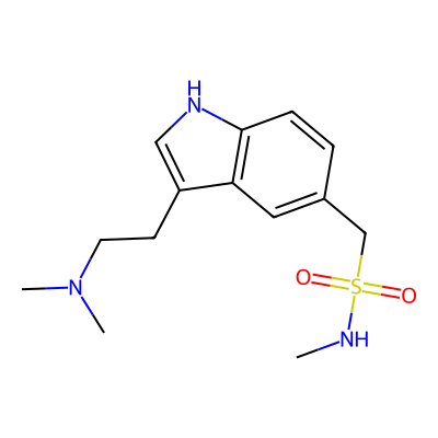 Chemical structure of Sumatriptan